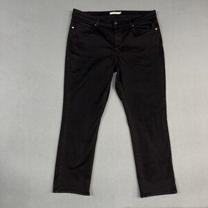 Levis Jeans Womens 18 Black Classic Straight Stretch Denim Cotton Cowboy Western